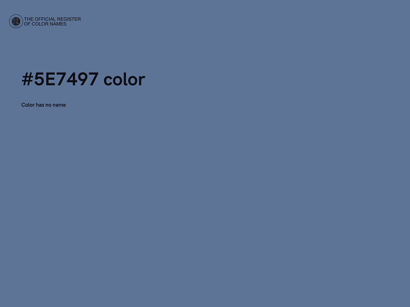 #5E7497 color image