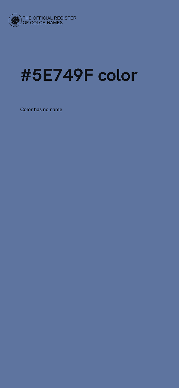 #5E749F color image