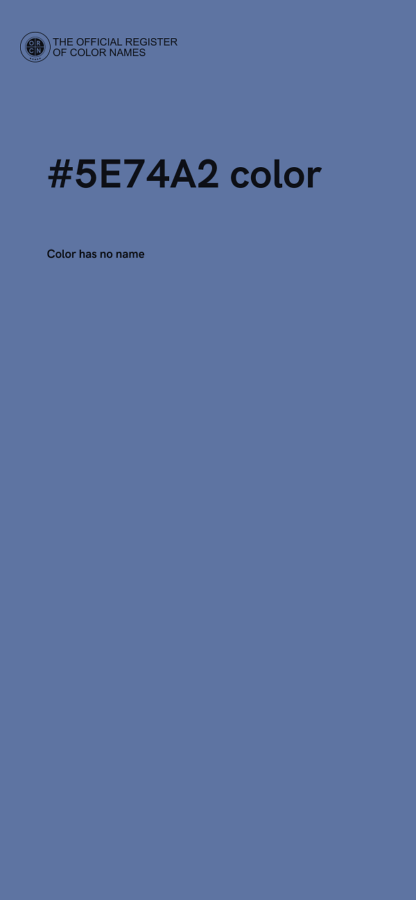 #5E74A2 color image