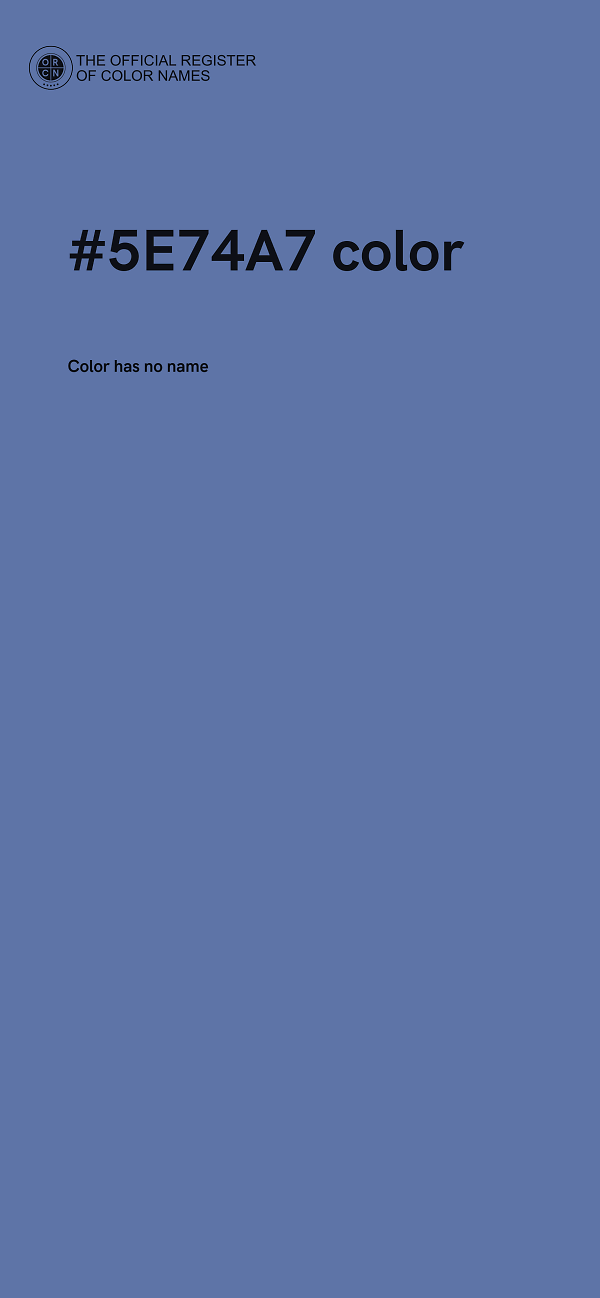 #5E74A7 color image