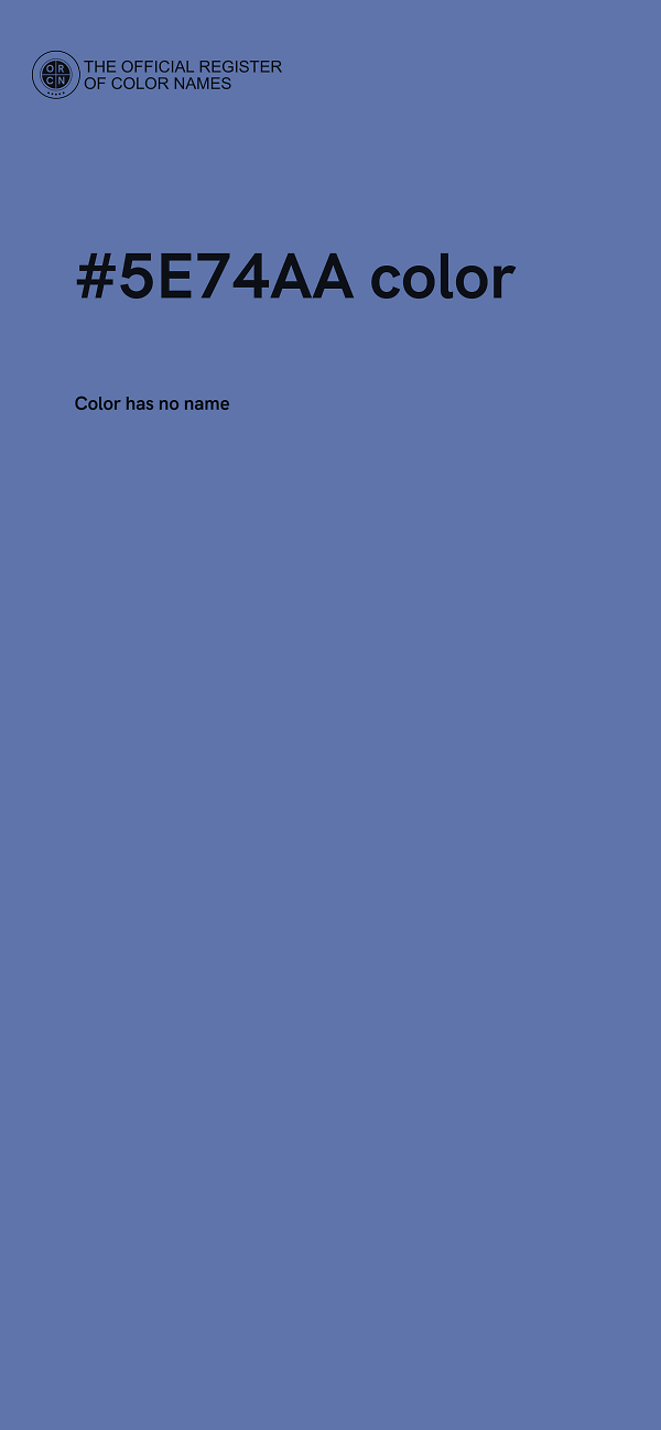 #5E74AA color image