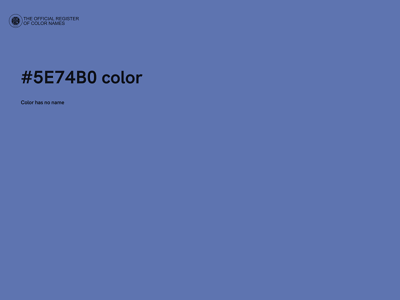 #5E74B0 color image