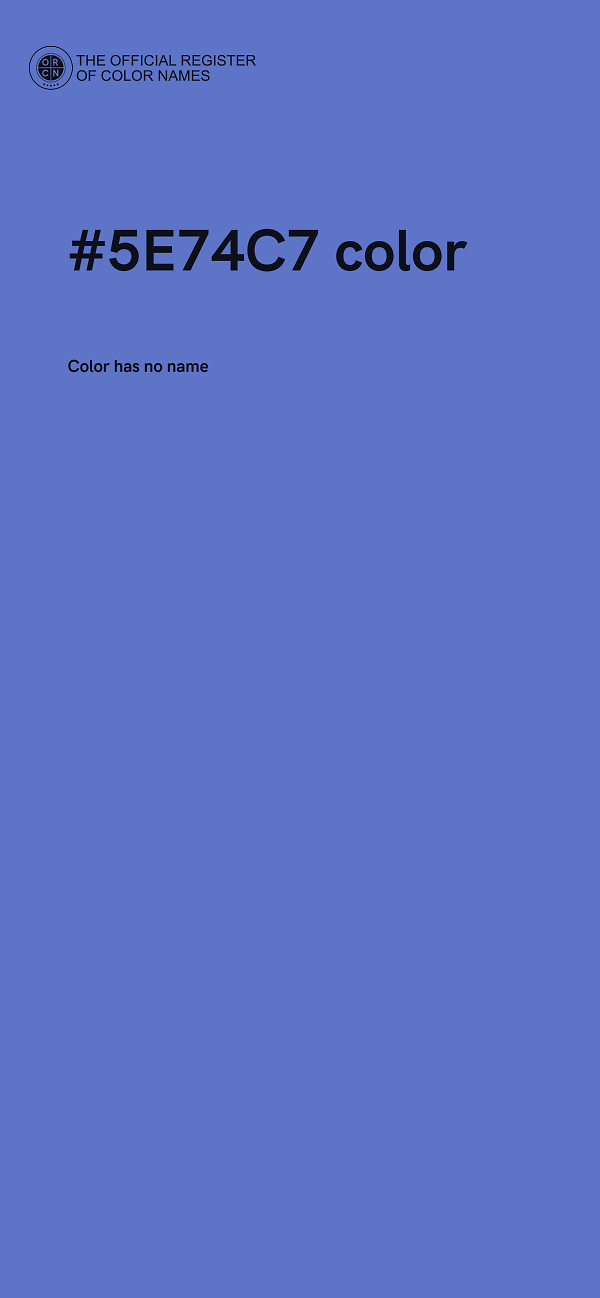 #5E74C7 color image