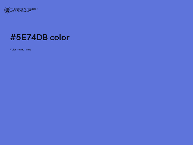 #5E74DB color image