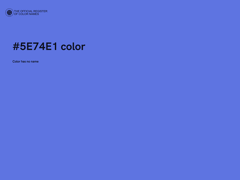 #5E74E1 color image
