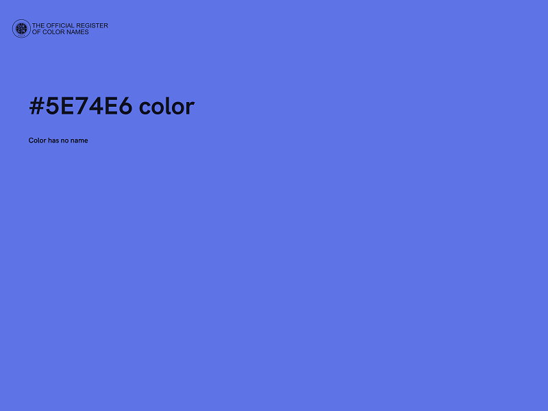 #5E74E6 color image