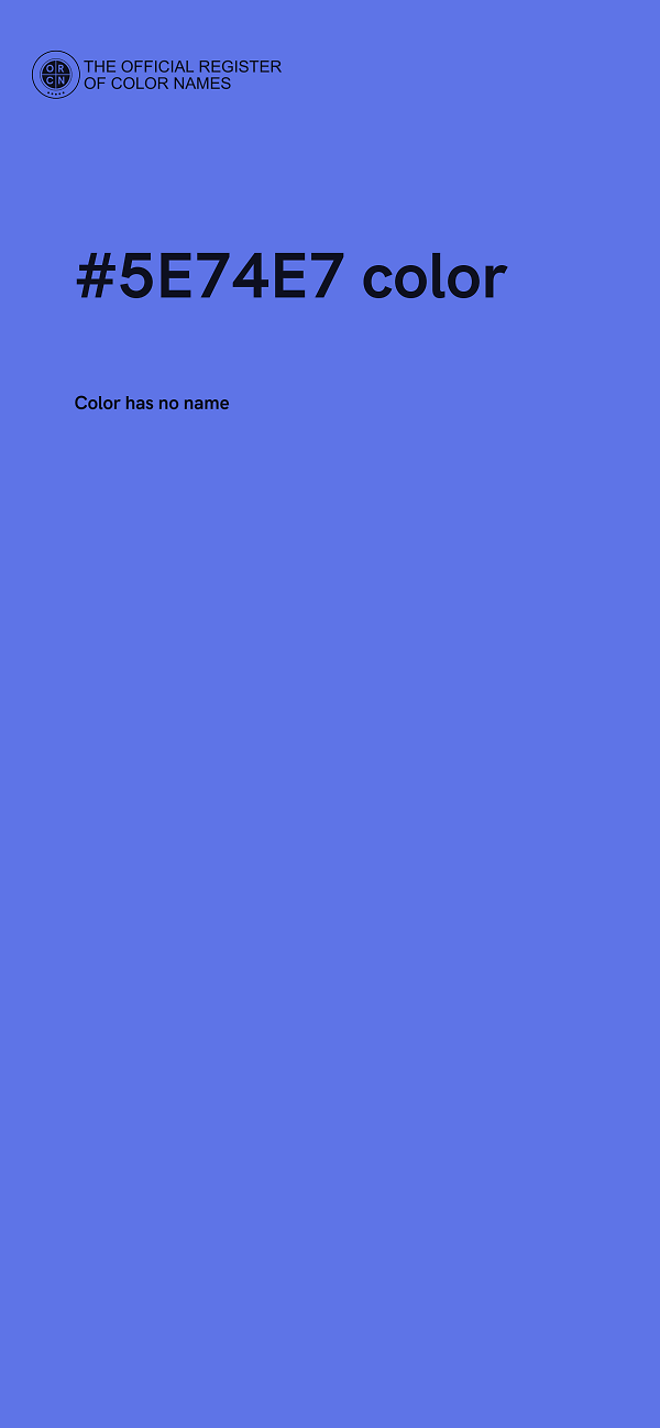 #5E74E7 color image
