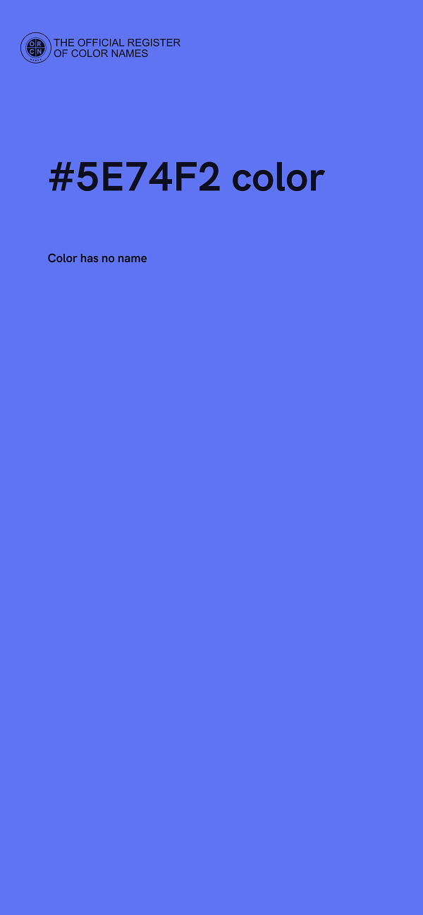 #5E74F2 color image
