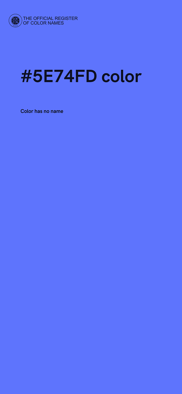 #5E74FD color image