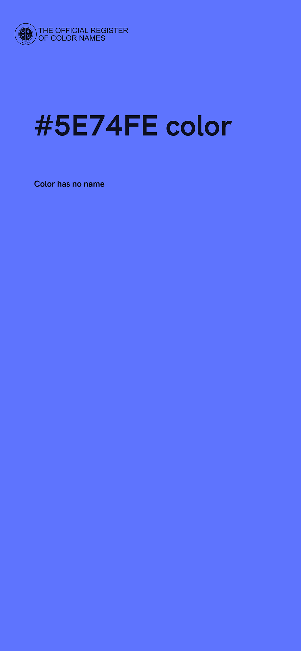 #5E74FE color image