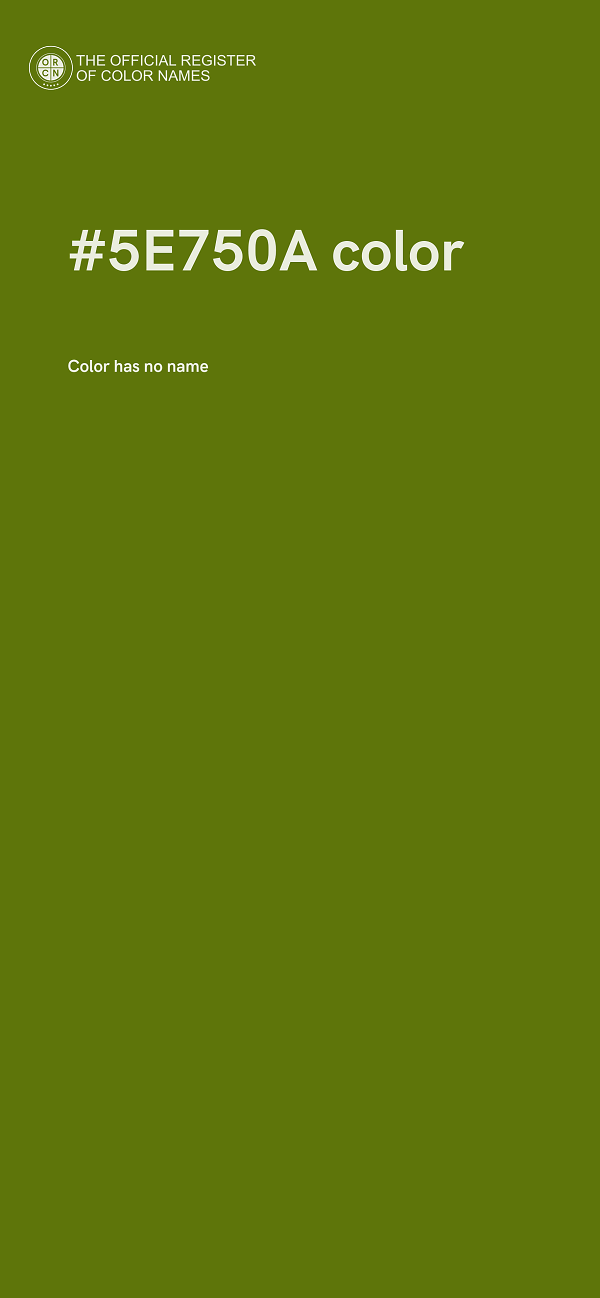 #5E750A color image