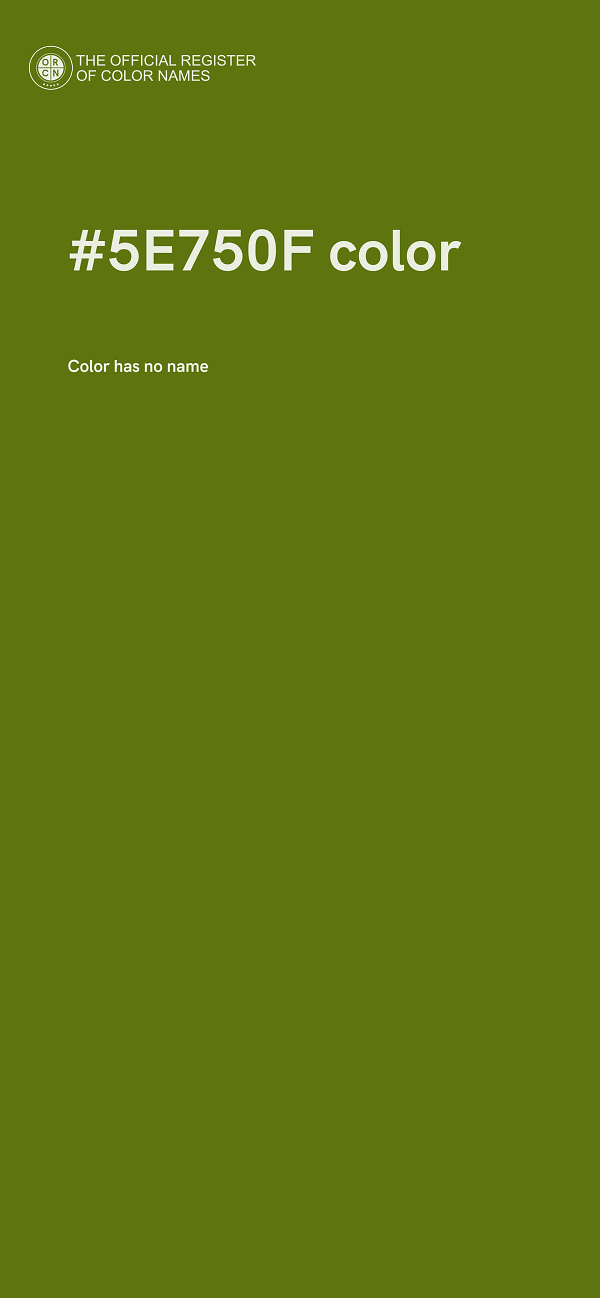 #5E750F color image
