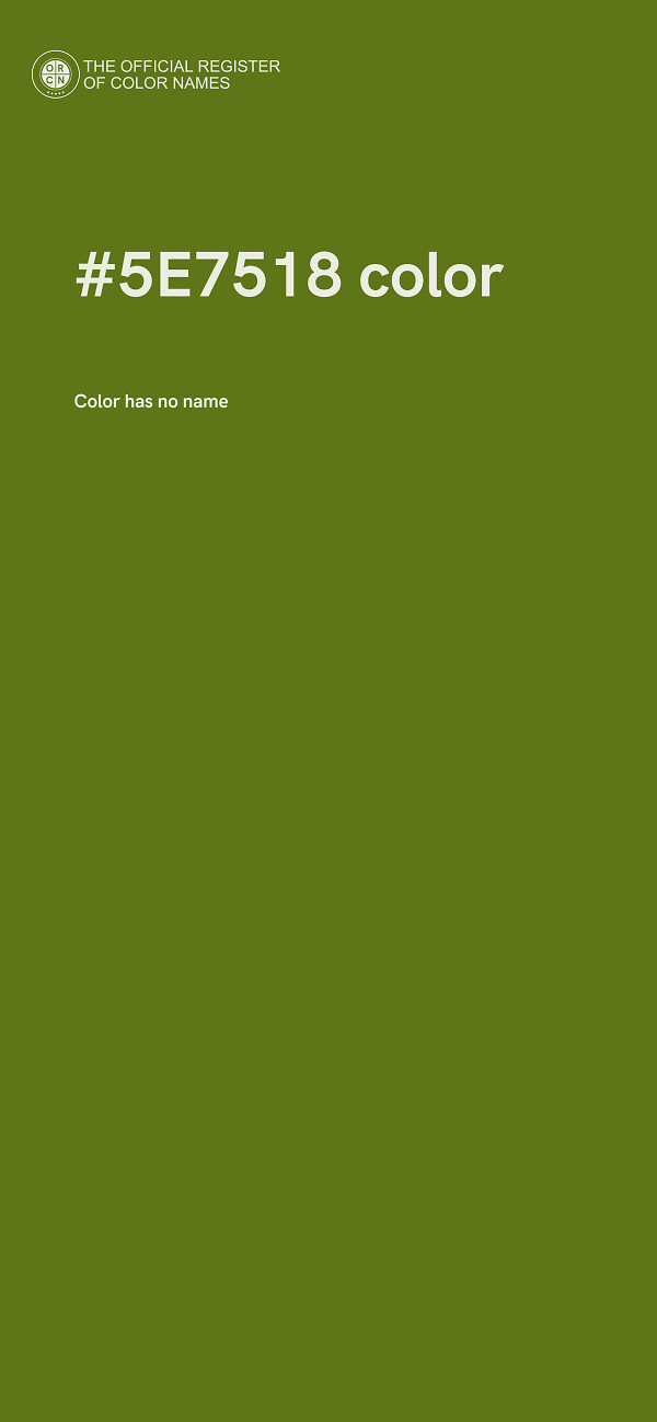 #5E7518 color image