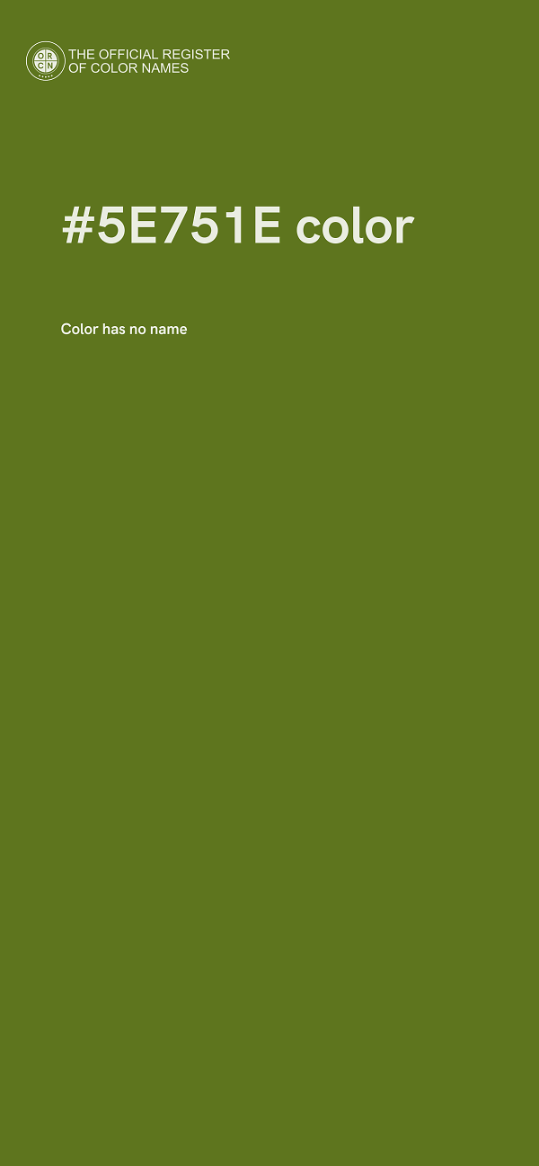 #5E751E color image