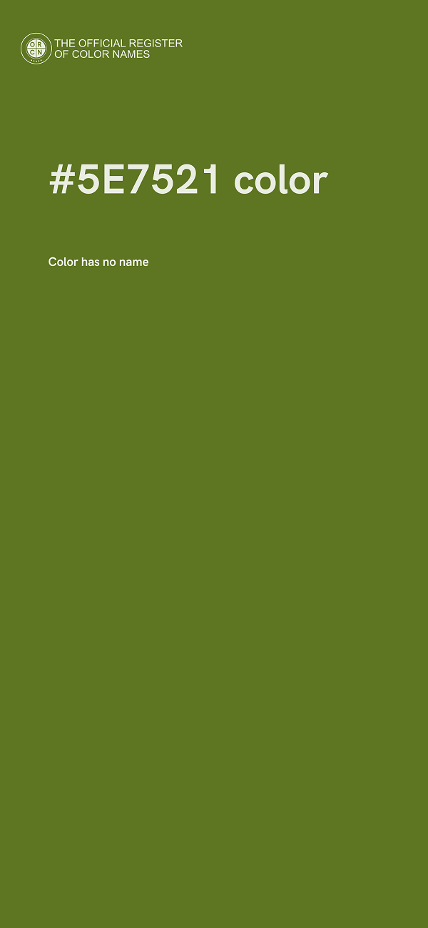 #5E7521 color image