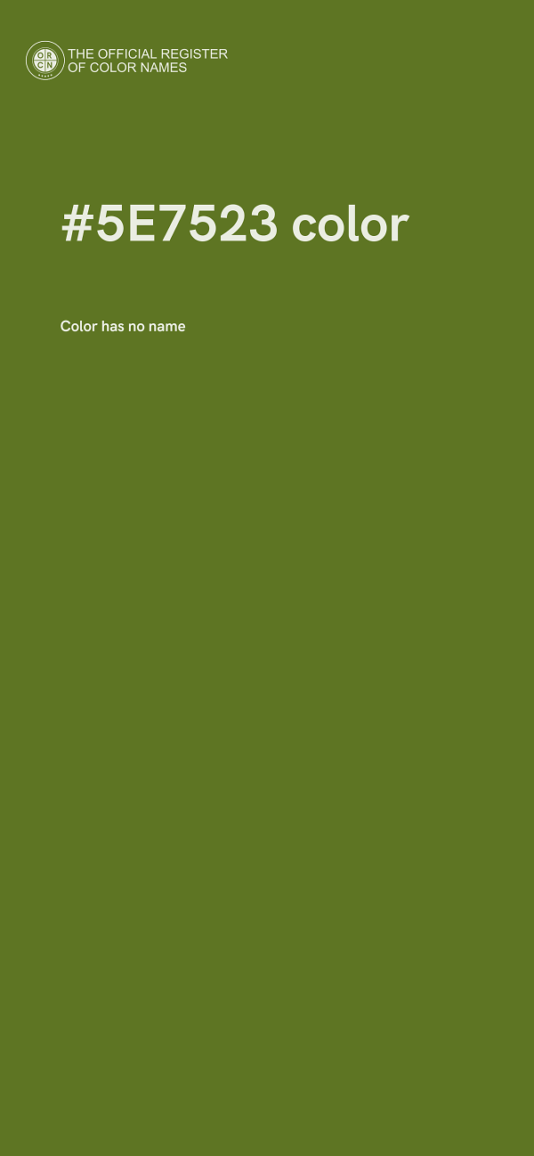 #5E7523 color image
