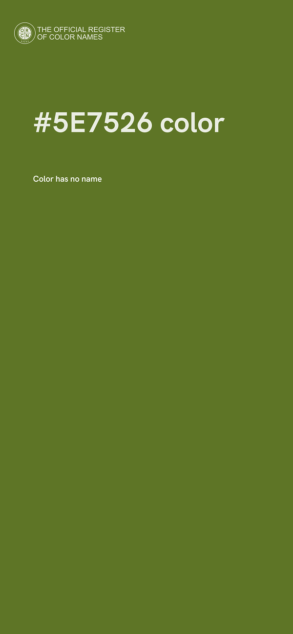 #5E7526 color image