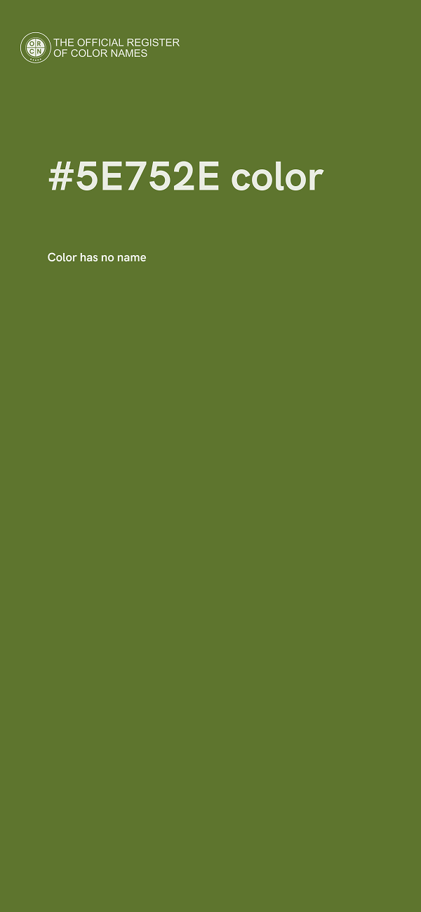 #5E752E color image