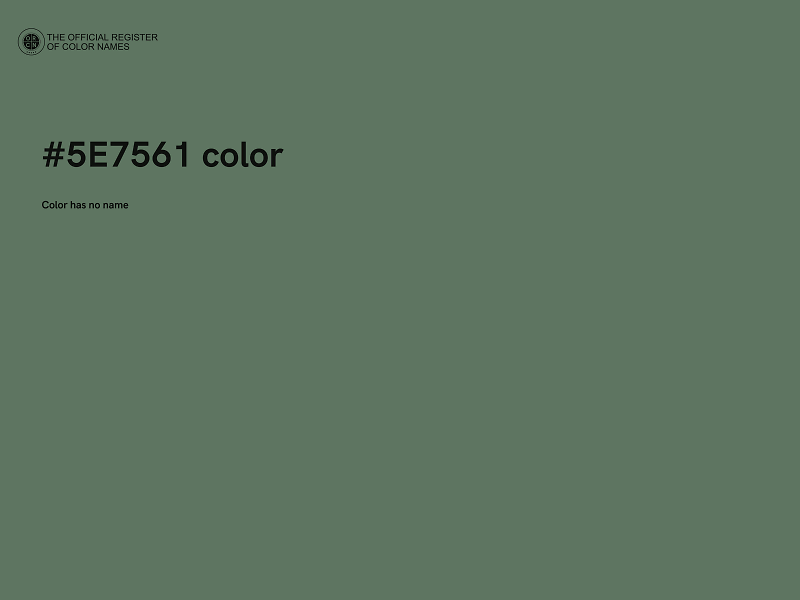 #5E7561 color image