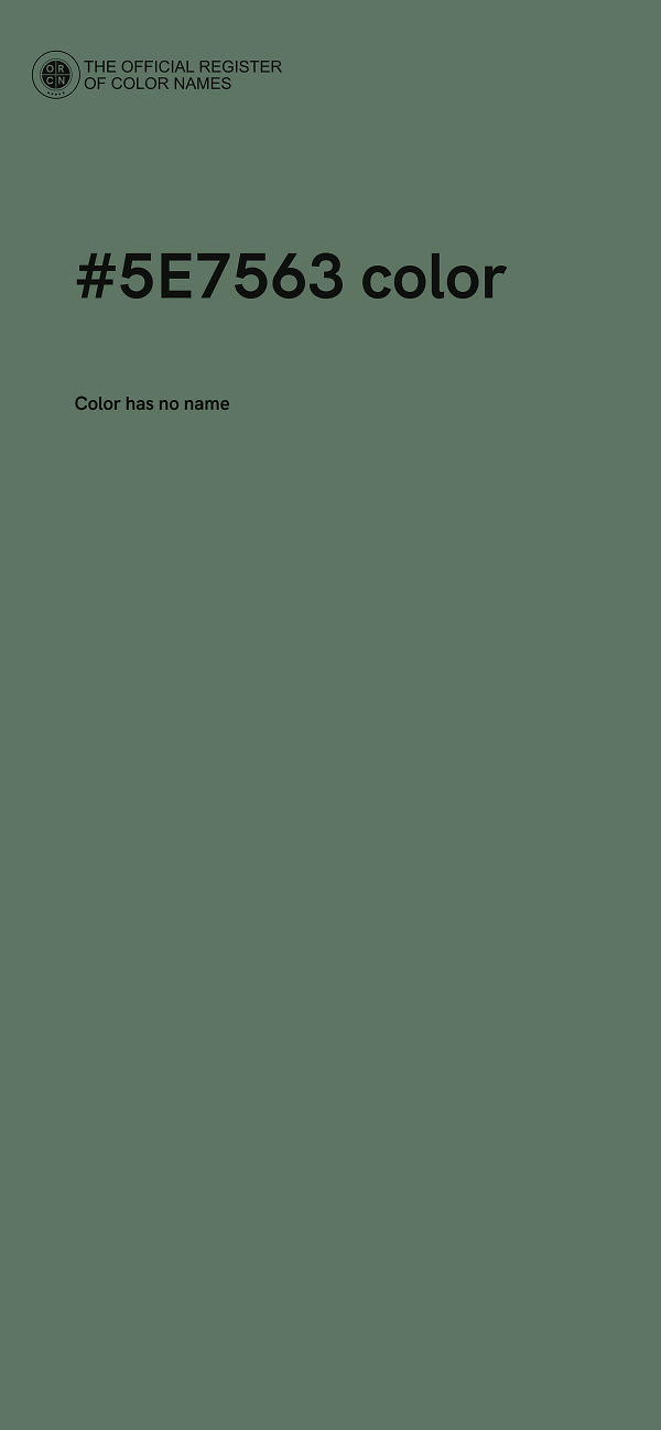 #5E7563 color image