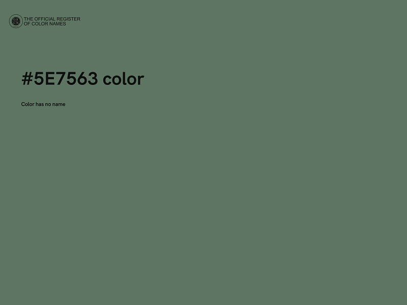 #5E7563 color image