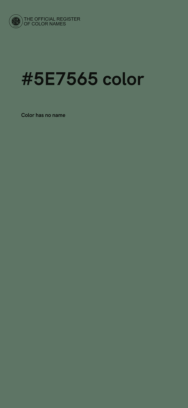 #5E7565 color image