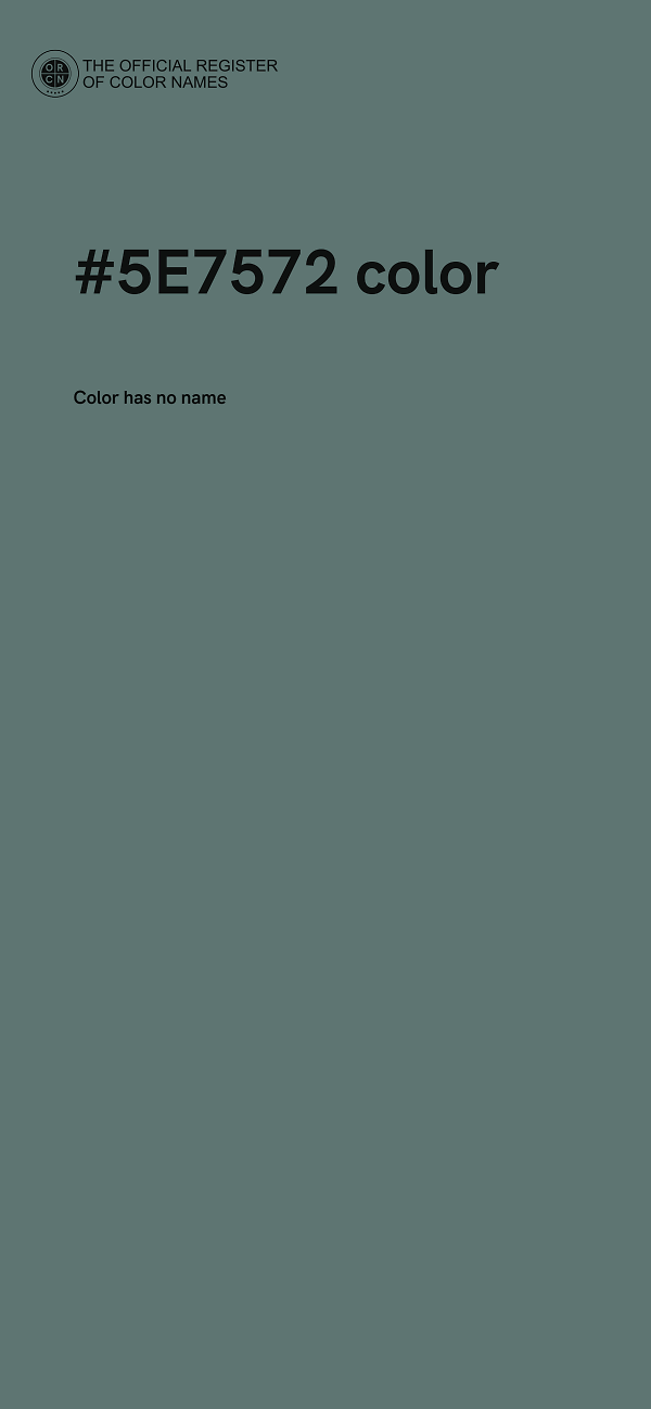 #5E7572 color image