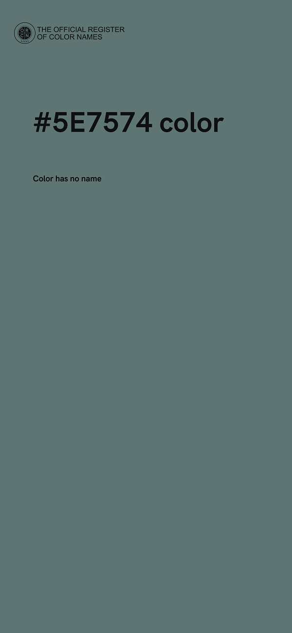 #5E7574 color image