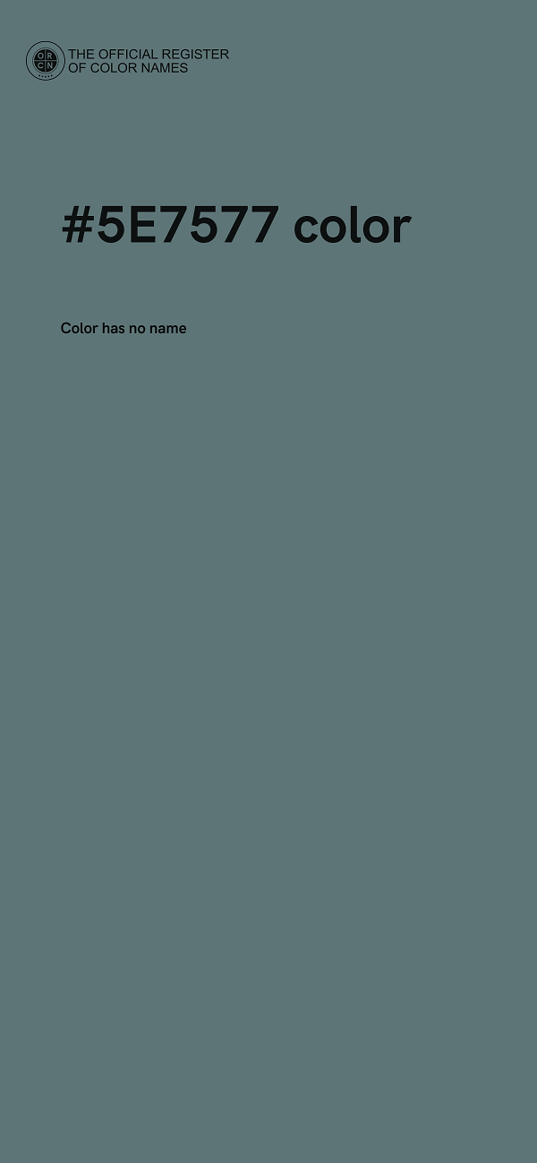 #5E7577 color image