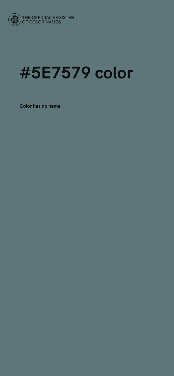 #5E7579 color image