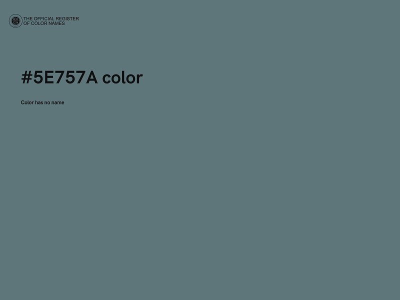 #5E757A color image