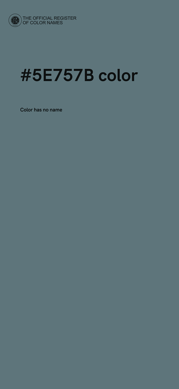 #5E757B color image