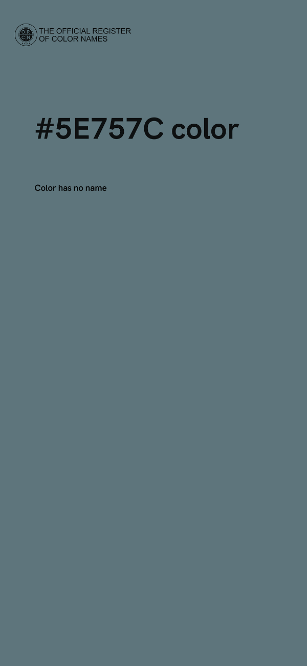 #5E757C color image