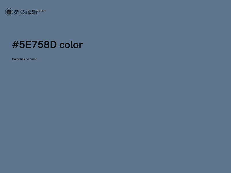 #5E758D color image