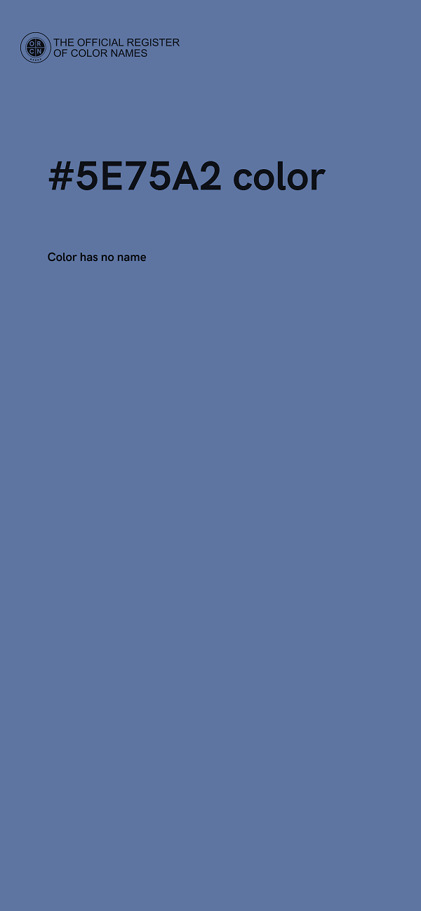 #5E75A2 color image