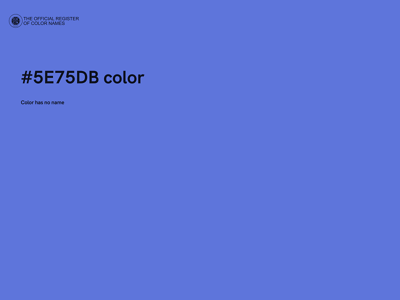 #5E75DB color image