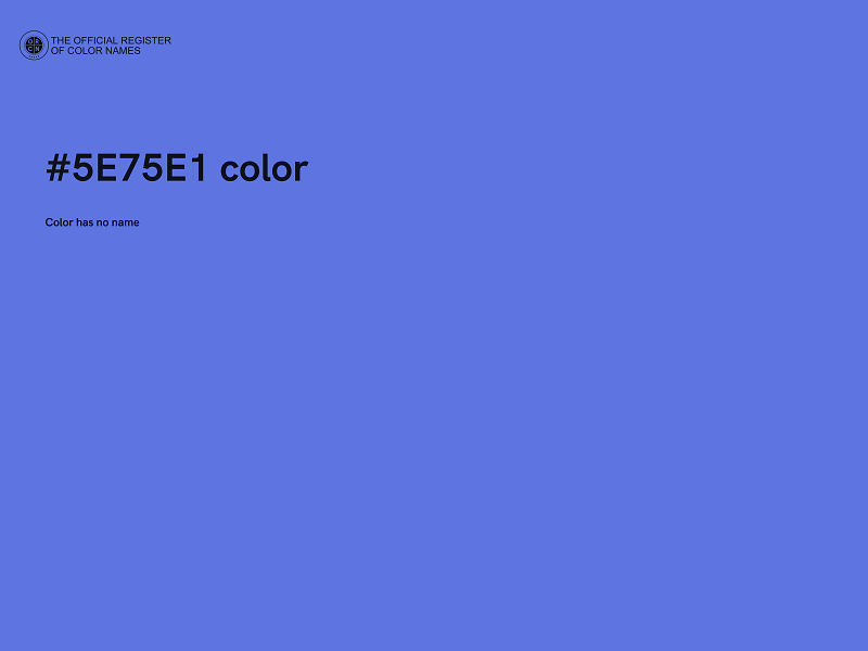 #5E75E1 color image