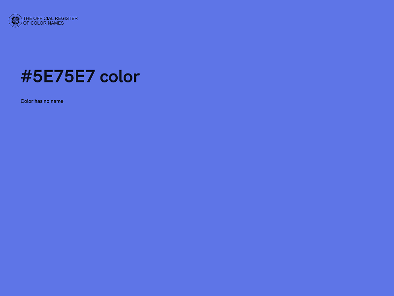 #5E75E7 color image