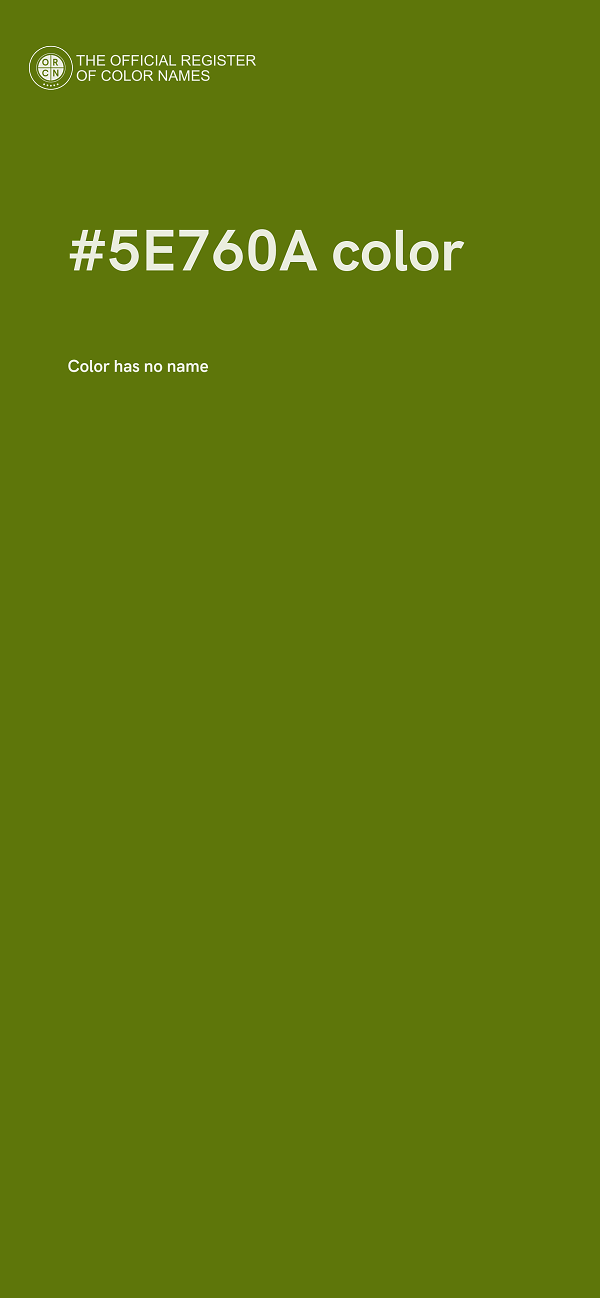 #5E760A color image