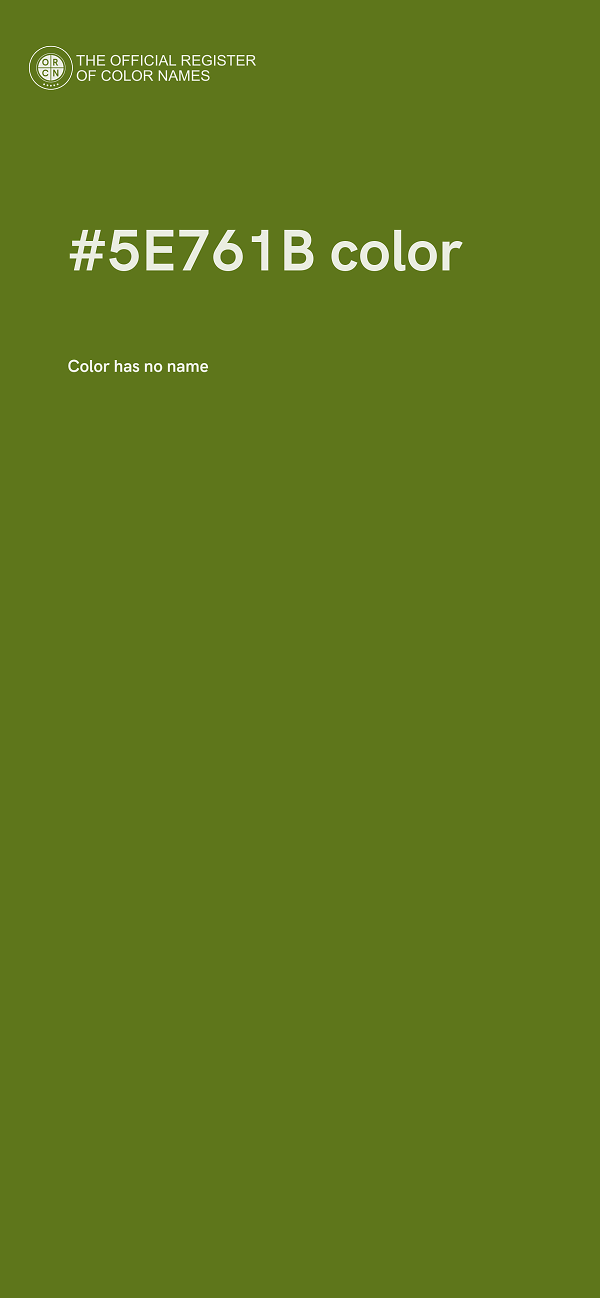 #5E761B color image
