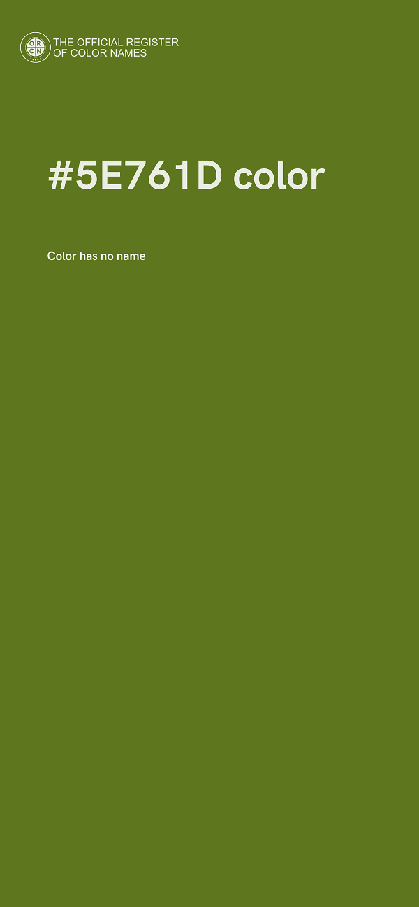 #5E761D color image
