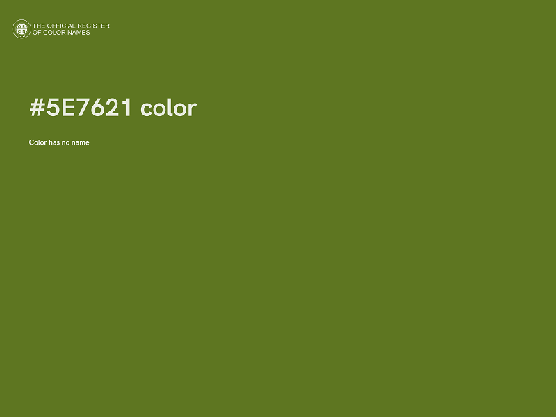 #5E7621 color image