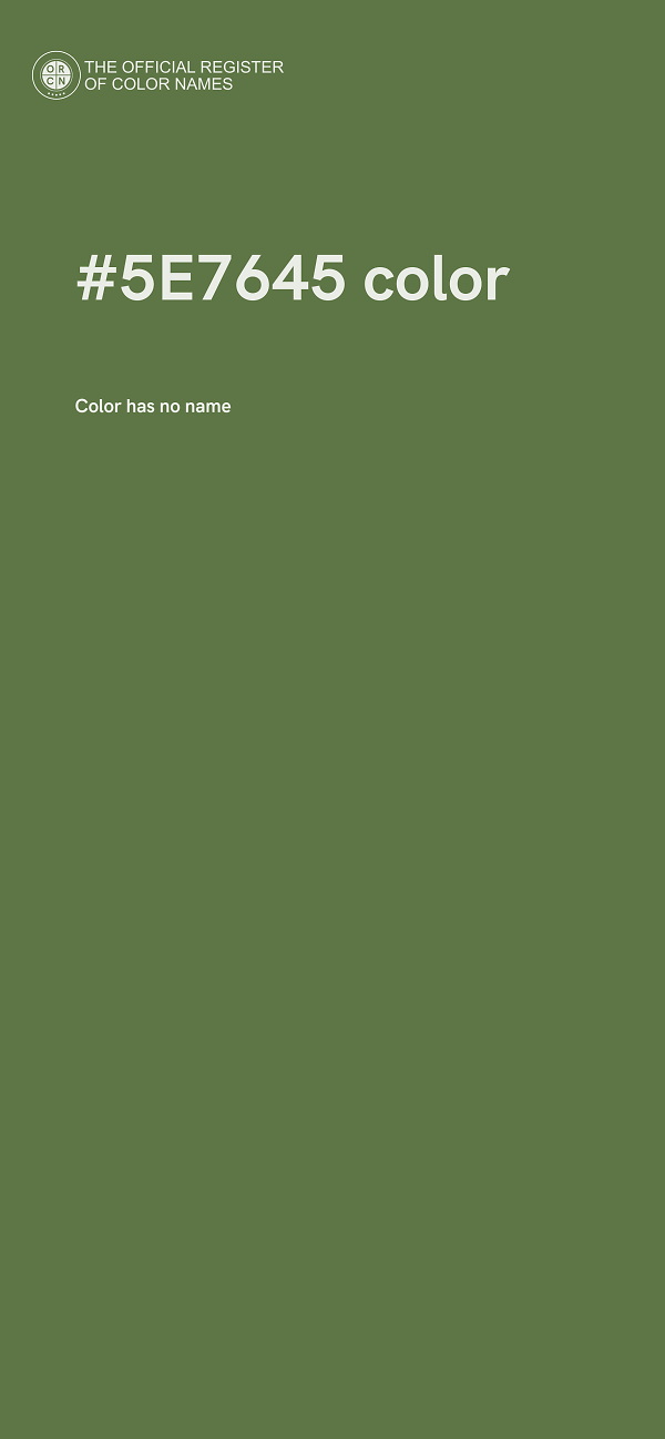 #5E7645 color image