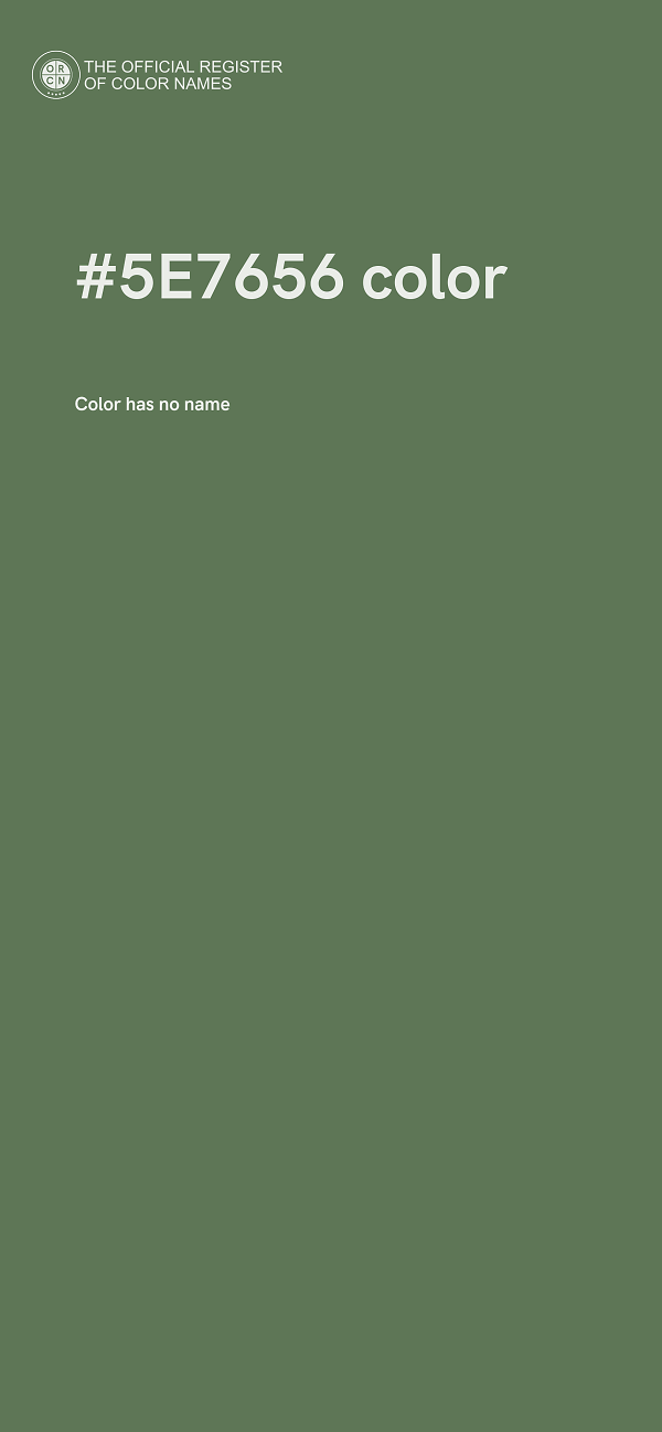 #5E7656 color image