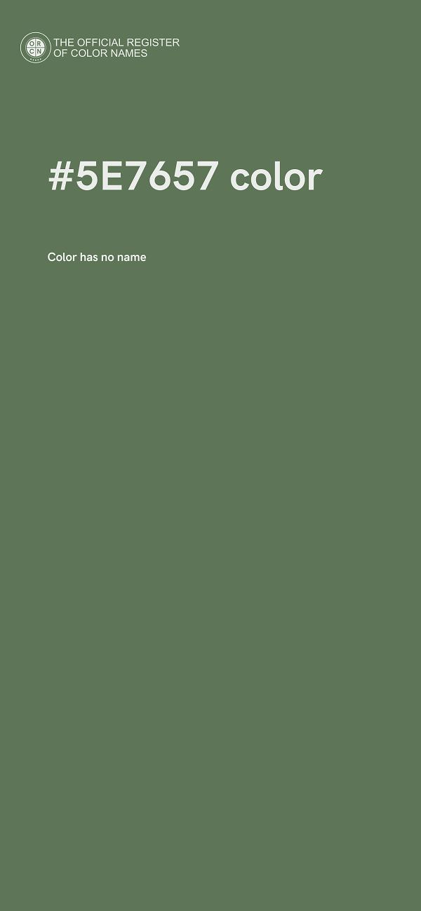 #5E7657 color image