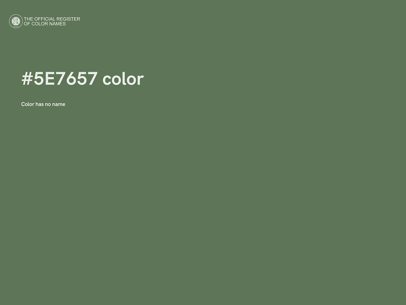 #5E7657 color image