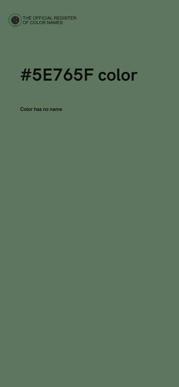#5E765F color image