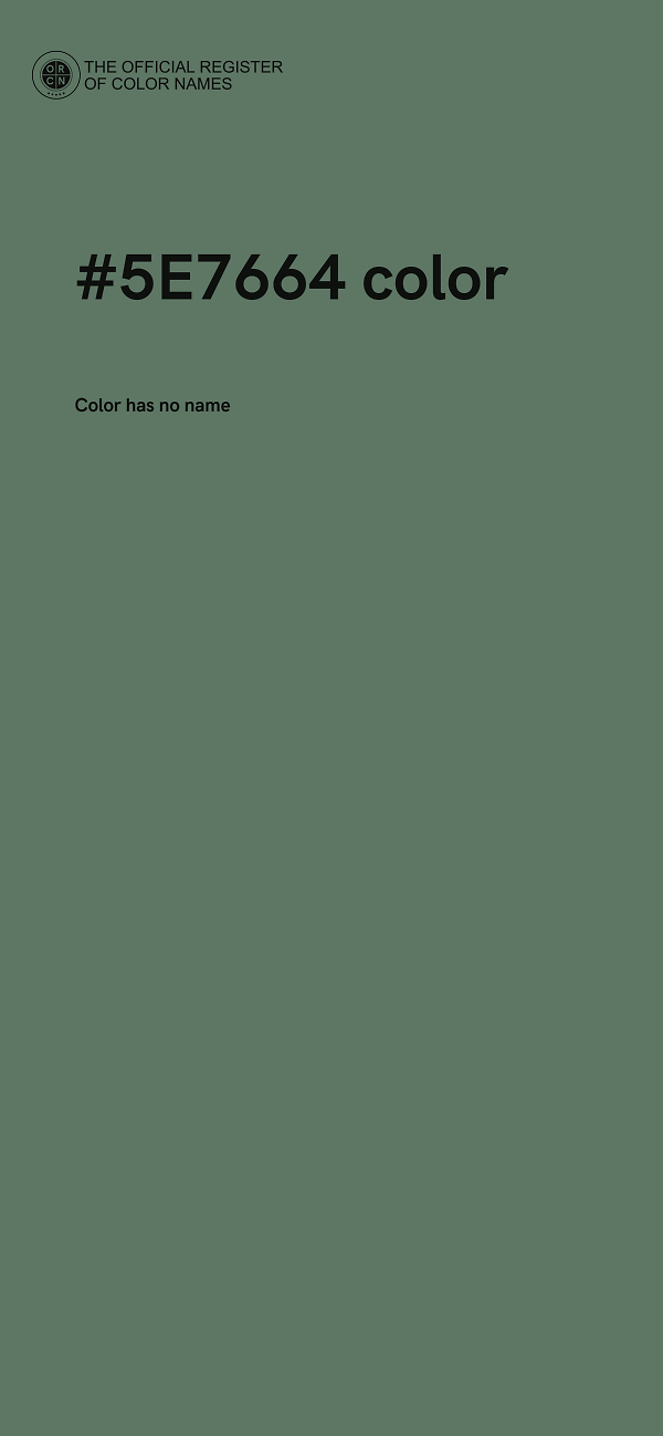 #5E7664 color image