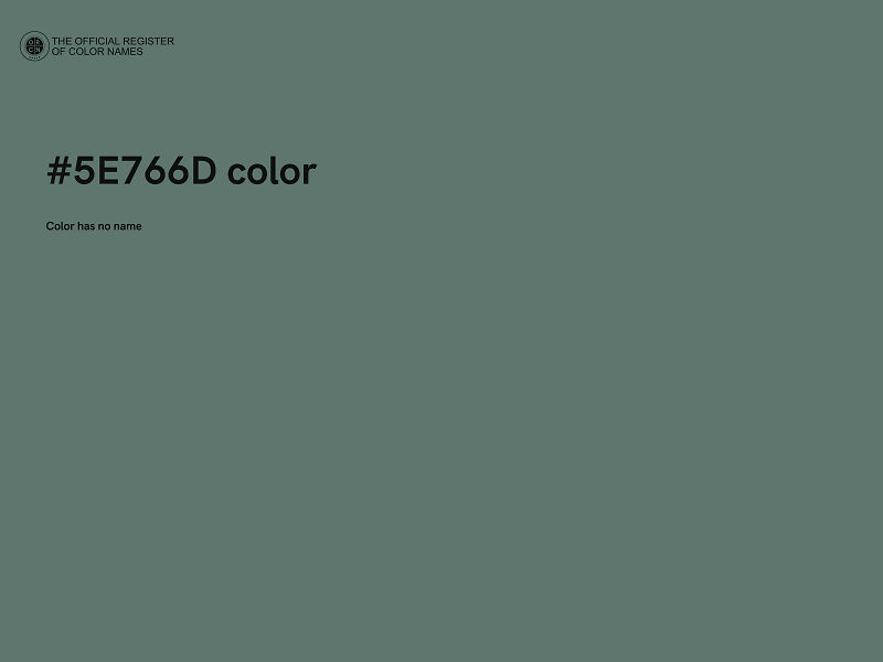 #5E766D color image