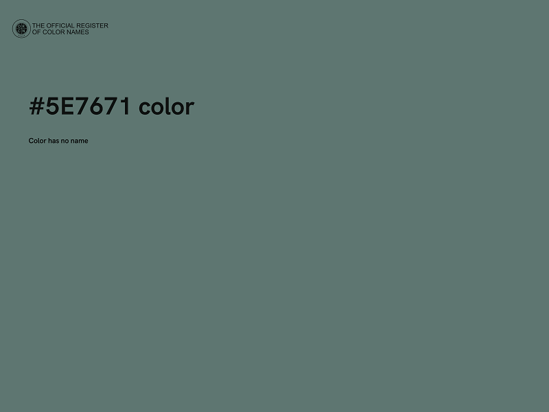 #5E7671 color image